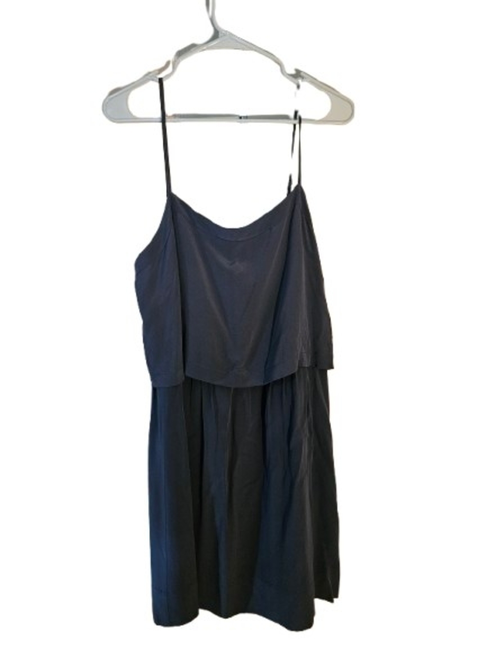 Madewell 1937 Black Silk Layered Cami Dress Size 10